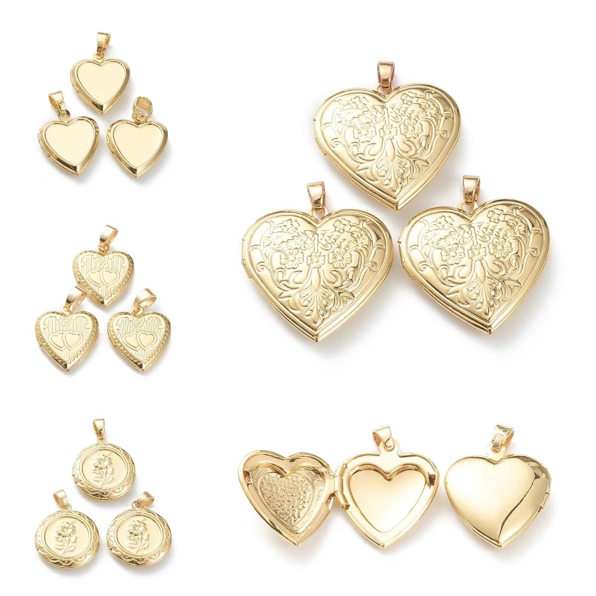 10pcs Heart Photo Locket Penda - Photography Exhibition 评论和价格