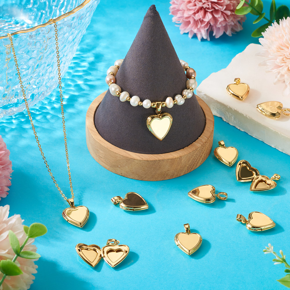 10pcs Heart Photo Locket Penda - Photography Exhibition 评论和价格