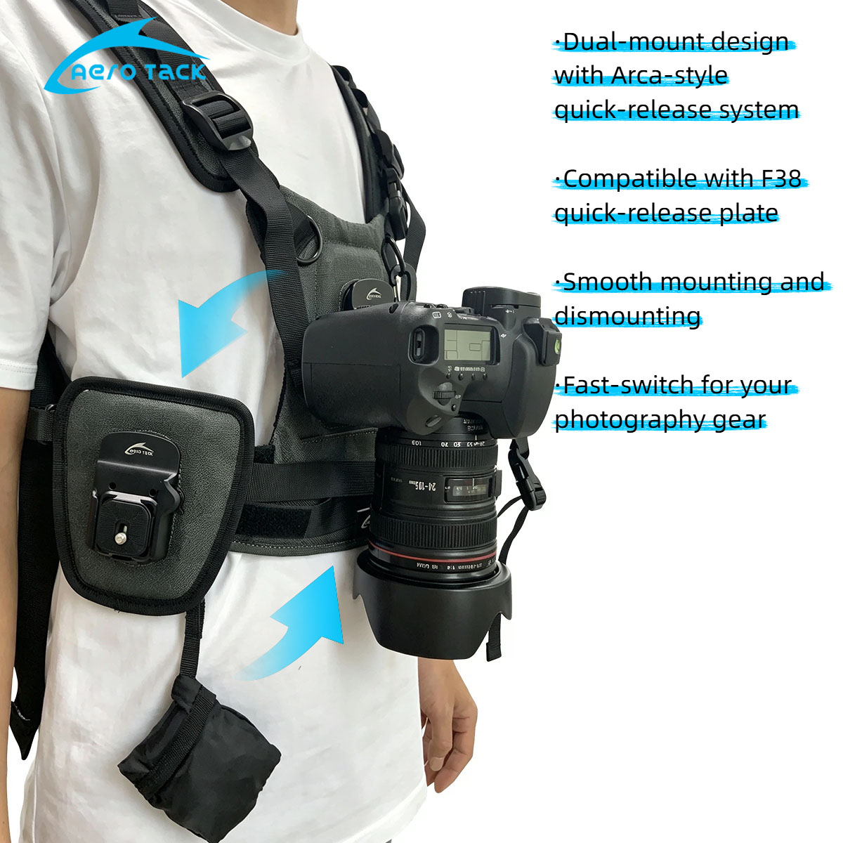 Aero Tack G3 Wanderer Dual‑Cam - Photography Vest 评论和价格