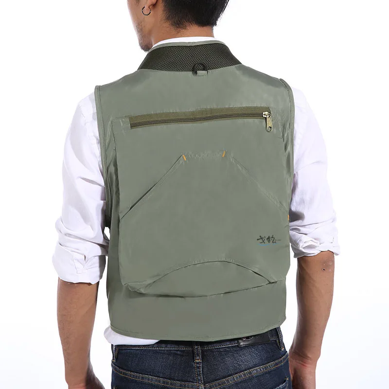Spring Autumn Men Outdoor Quic - Photography Vest 评论和价格
