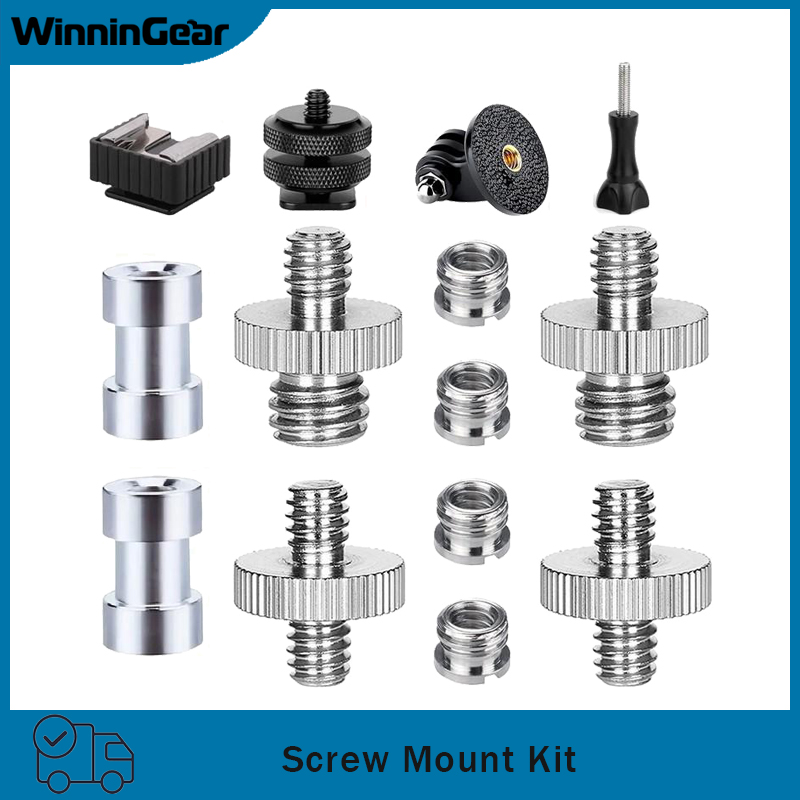 10/14pcs Camera Screw Adapter  - Hot Shoe Adapter 评论和价格