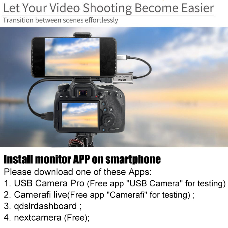 HDMI Adapter 4K Video Capture  - Photography Zoom 评论和价格