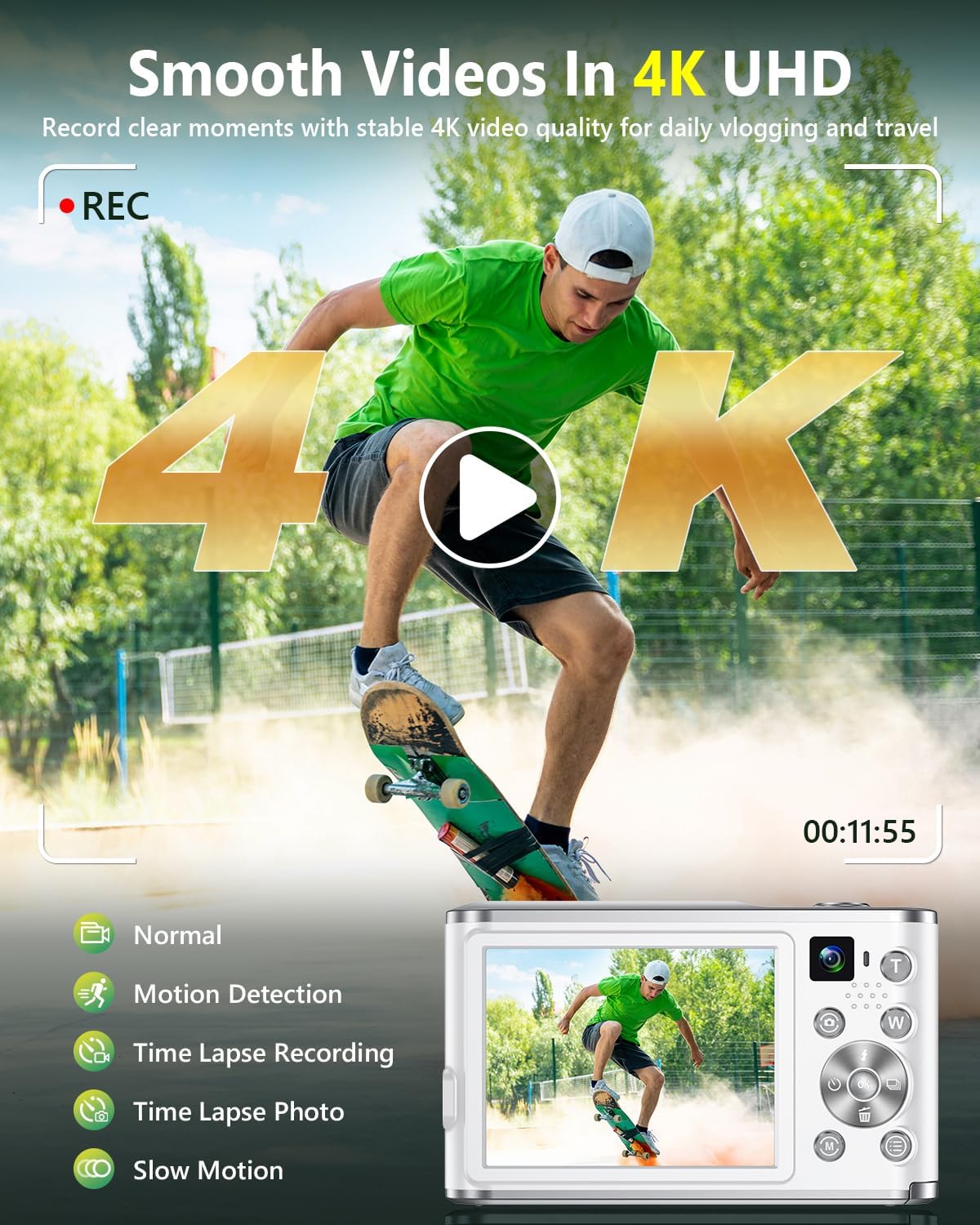 4K Digital Camera for Vlogging - Photography Zoom 评论和价格