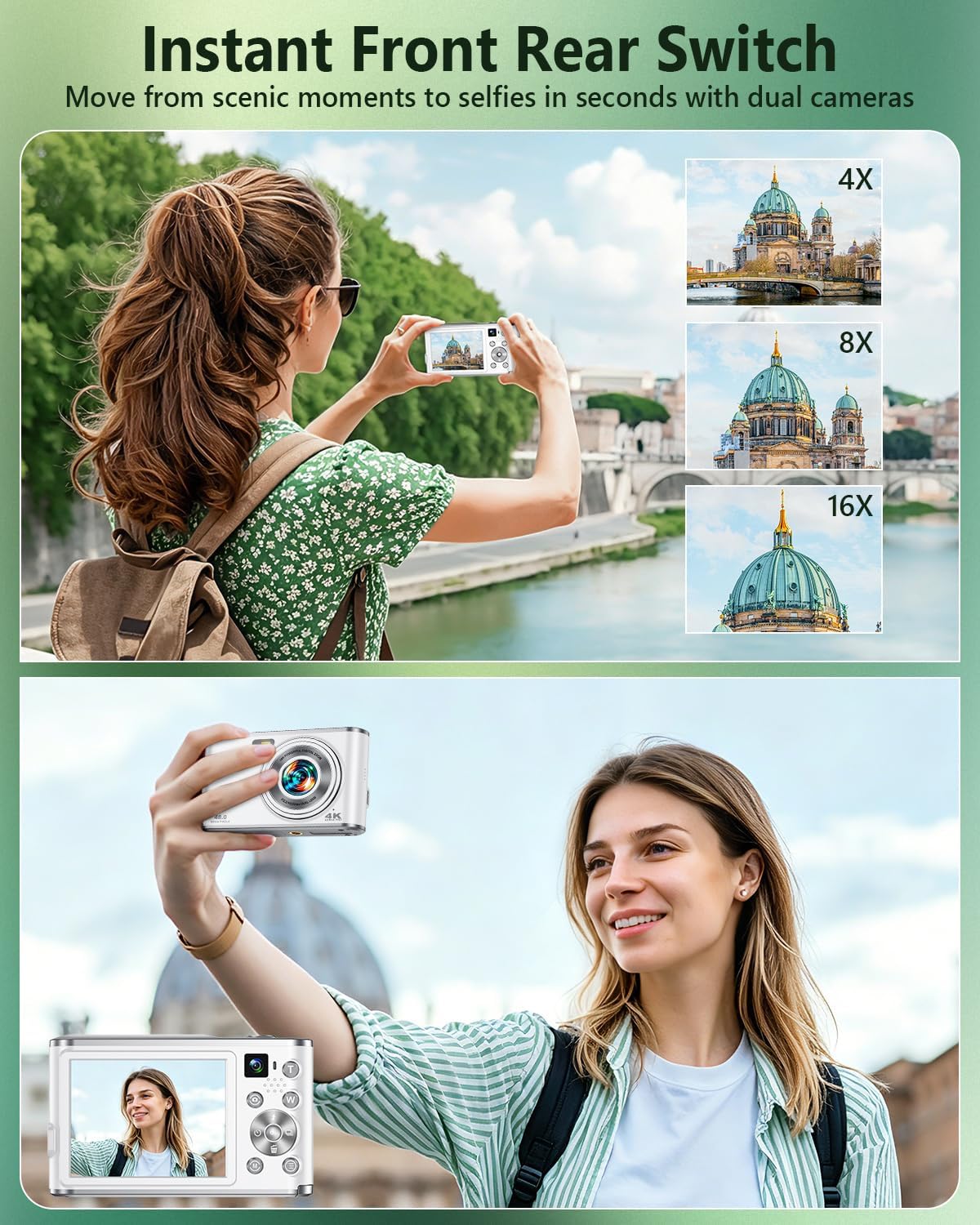 4K Digital Camera for Vlogging - Photography Zoom 评论和价格